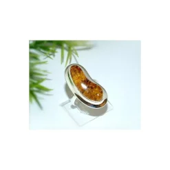 Bernsteinschmuck Bernstein Ring 16,5 mm Silber 925 HF21a