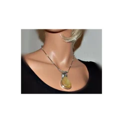 Bernsteinschmuck Bernstein Collier 45cm Silber 925 DC129a