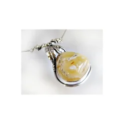Bernsteinschmuck Bernstein Collier 45cm Silber 925 DC128a