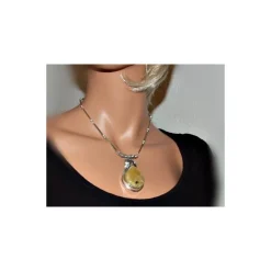 Bernsteinschmuck Bernstein Collier 45cm Silber 925 DC131