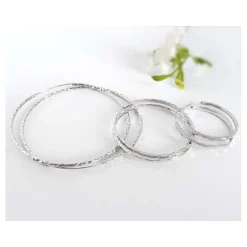 Creolen Silber 925 Ohrringe 60,50,40,30 mm Sterlingsilber sc247