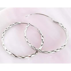 Creolen Silber 925 Ohrringe 60,50,40,30 mm Sterlingsilber sc247