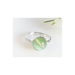 Damen Ring Silber 925 Silberschmuck grün MS113