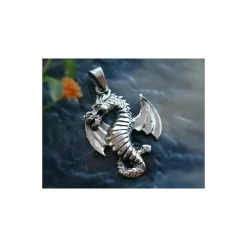 Drachen Anhänger Sterlingsilber Silber-925 (SH14)