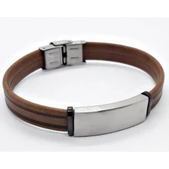 Herrenarmband Leder braun Armband SG176