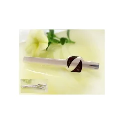 Herrenschmuck - Krawattenklammer mit Bernstein Silber-925 (HK23)