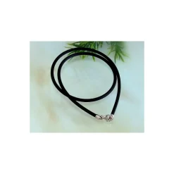 Kautschukband schwarz 45 cm - 50 cm / 3mm (KC133)