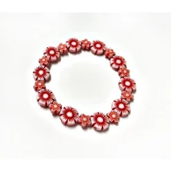 Kinderschmuck Gummizug Armband Blumen ak13