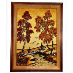 Landschaftsbild Bernstein Bild Geschenkartikel bm110
