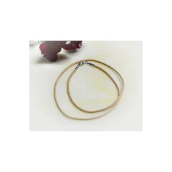 Lederband hellbraun 38 cm - 60 cm / 1,5 mm (KC163)
