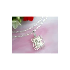 Medaillon Maria mit Jesus Silber 925 Devotionalien SH51