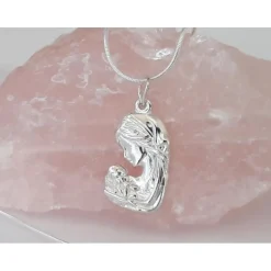 Medaillon Maria mit Jesus Silber 925 Devotionalien su393