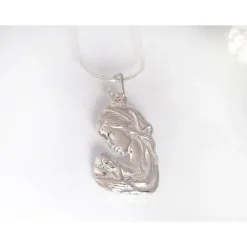 Medaillon Maria mit Jesus Silber 925 Devotionalien su393