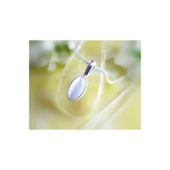Mondsteinschmuck - Anhänger mit Katzenauge Silber-925 (MS04)