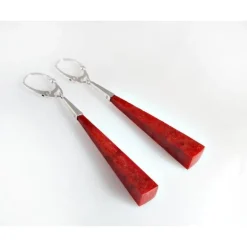 Ohrhänger mit Koralle Silber 925 Silberschmuck kl254