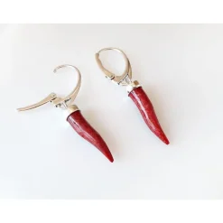 Ohrhänger mit Koralle Silber 925 Silberschmuck kl264