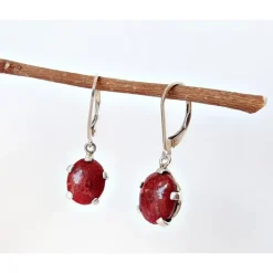 Ohrhänger mit Koralle Silber 925 Silberschmuck kl267