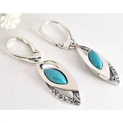 Ohrhänger Silber 925 mit Türkis Silberschmuck gz296