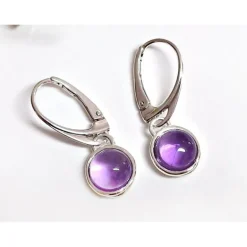 Ohrhänger Silber 925 Amethyst lila sm154