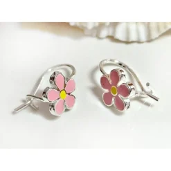 Ohrhänger Silber 925 Blume Kinderschmuck AK118