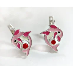 Ohrhänger Silber 925 Delfin Kinderschmuck AK111