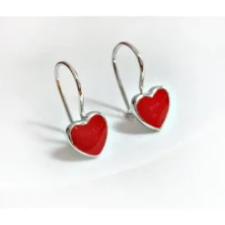 Ohrhänger Silber 925 Herz Kinderschmuck AK116