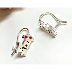 Ohrhänger Silber 925 Hund Kinderschmuck AK117