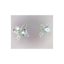 Ohrstecker Silber 925 Blumen Silberschmuck SB133
