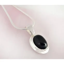 Onyx Anhänger Silber 925 se141-1