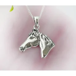 Pferdekopf Silber 925 Anhänger Silberschmuck su374