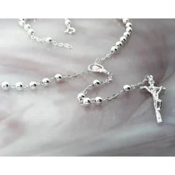 Rosenkranz Silber 925 Devotionalien Sterlingsilber kb110