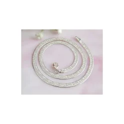 Schlangenkette flach 40 - 42 cm Silber 925 Silberschmuck KC62