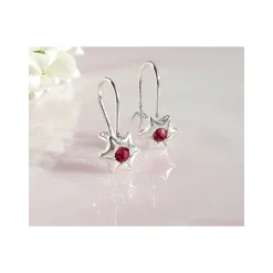Silberschmuck - Kinderschmuck- Ohrhänger Stern Silber-925 (AK70)