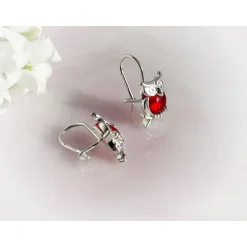 Silberschmuck - Kinderschmuck- Ohrhänger Eule Silber-925 (AK66)