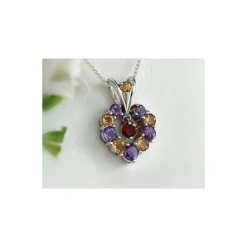 Silberschmuck - Multicolor-Anhänger Silber-925 ES20