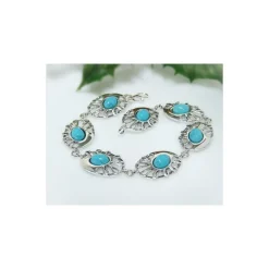 Türkis Armband 19,5 cm Silber-925 (GZ51)